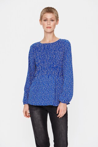 SAINT TROPEZ Bluse 'Gisla' in Blau: predná strana