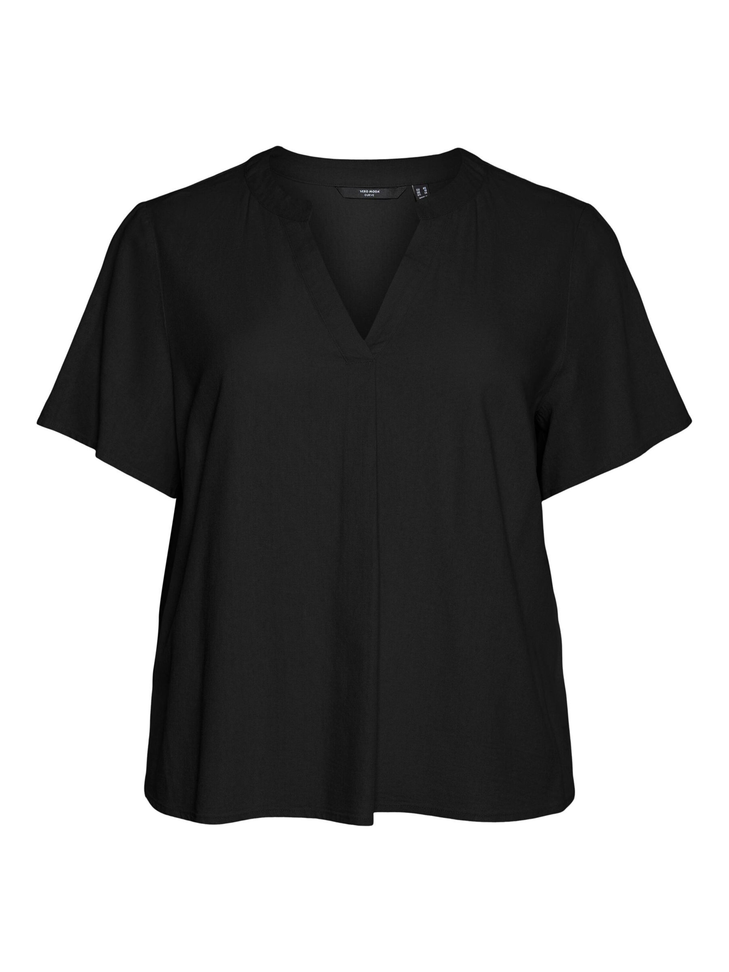 Vero Moda Curve - Blusa 'VMCMymilo' en negro: frente
