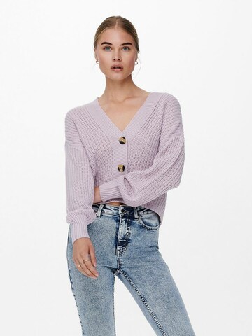 ONLY - Casaco de malha 'CAROL' em roxo: frente