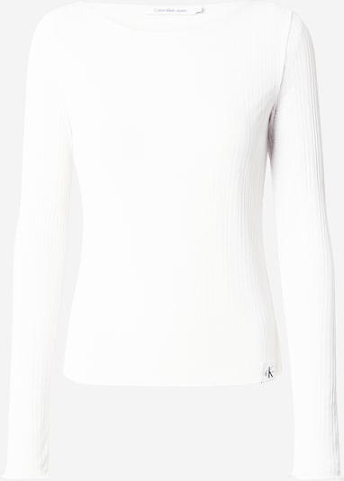 Calvin Klein Jeans T-shirt en blanc, Vue avec produit