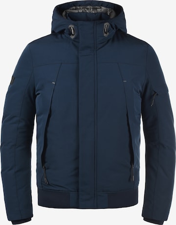 INDICODE JEANS Winter Jacket 'Madot' in Blue: front