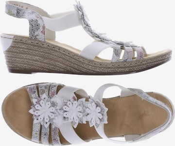 Rieker Sandals & High-Heeled Sandals in 38 in White: front