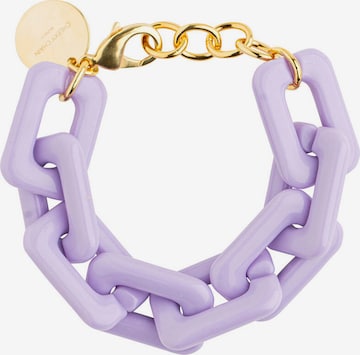 Bracelet 'Twiggy' Cheeky Chain Munich en violet : devant