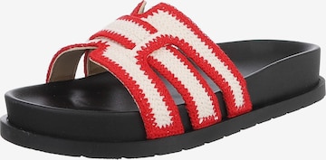 Ital-Design Pantolette in Rot: Vorderseite