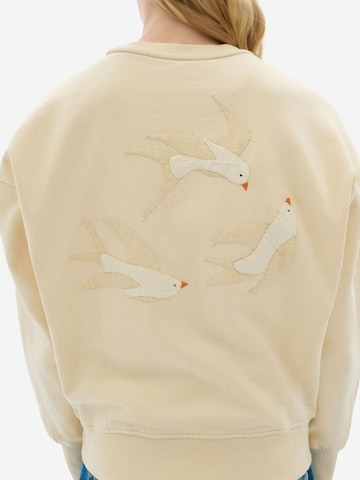 Thinking MU Sweatshirt 'Jodie' i hvid