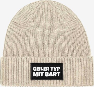 Youth Designz Beanie 'Geiler Typ mit Bart' in Beige: front