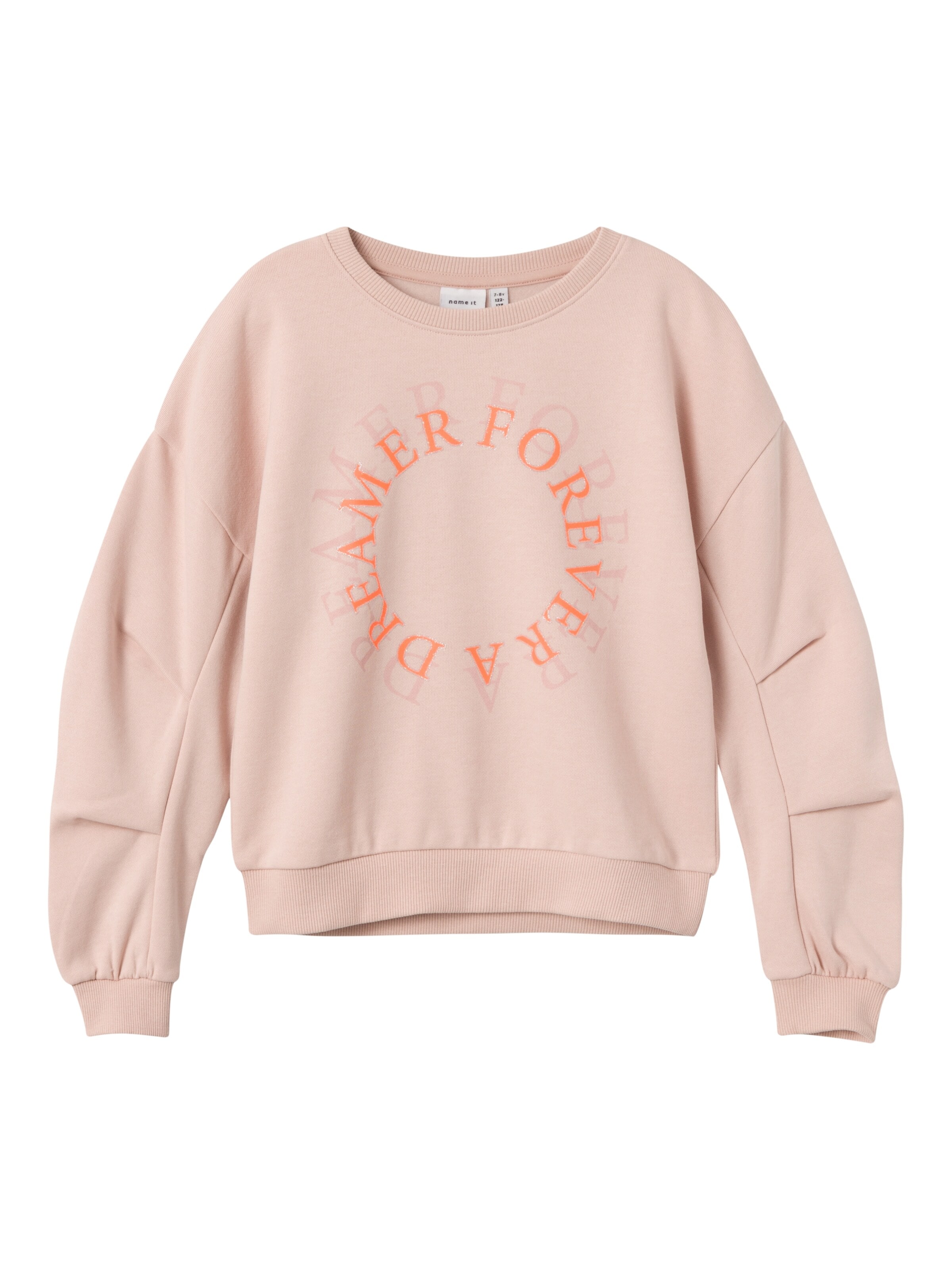 Sweat-shirt NAME IT en rose : devant