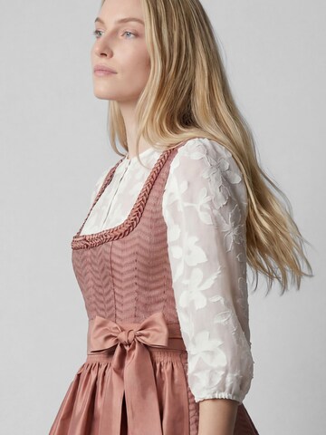 SPIETH & WENSKY Dirndl 'Kenia' in Midilänge in Rot