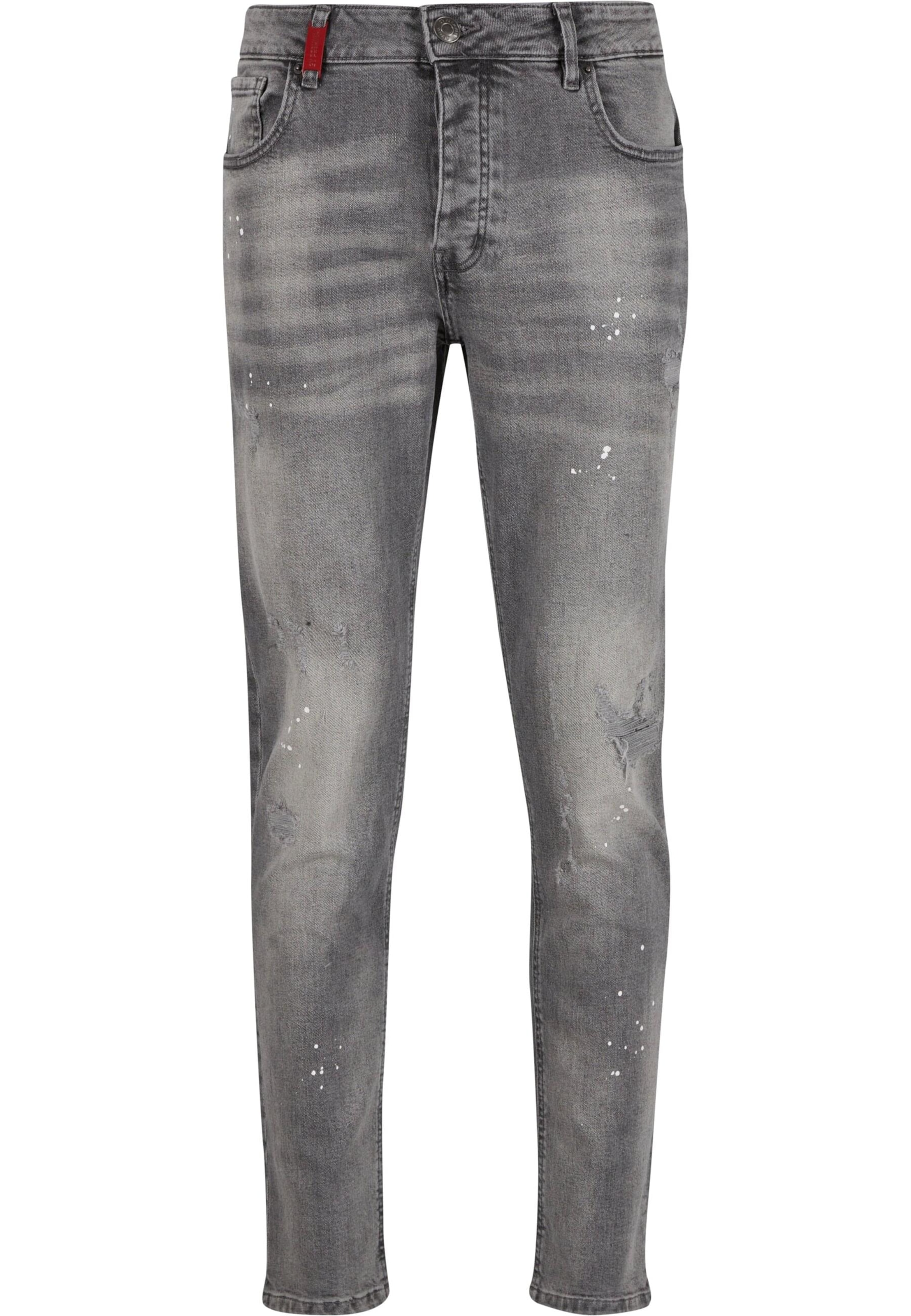 2Y Premium Jeans 'Carlos' in Grijs: voorkant