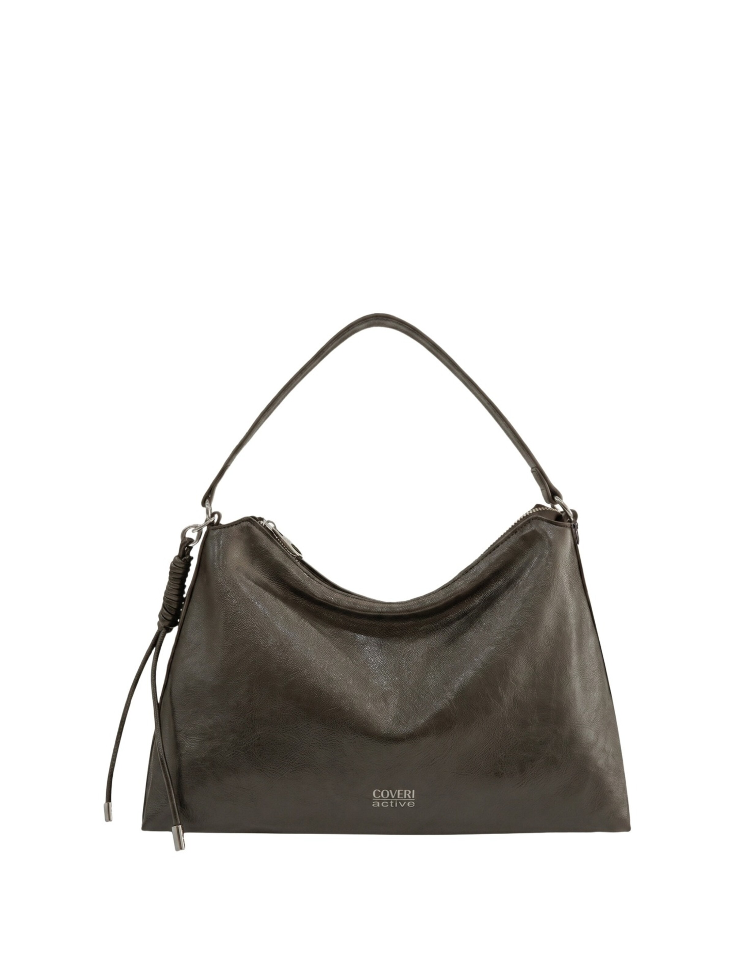 Borsa a spalla di Coveri in grigio: frontale