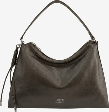 Borsa a spalla di Coveri in grigio: frontale