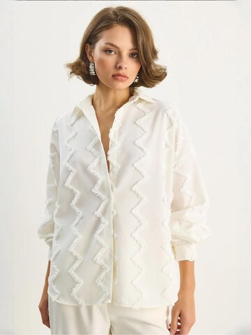 Camicia da donna di Bianco Lucci in bianco: frontale