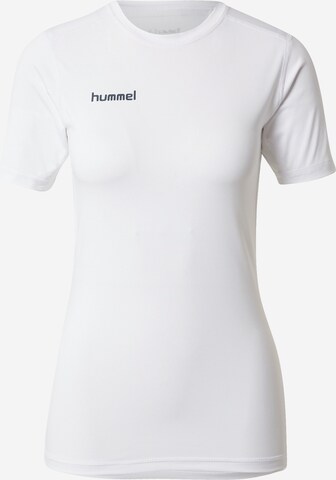 T-shirt fonctionnel Hummel en blanc : devant