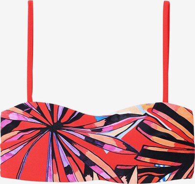 Desigual Bikini gornji dio 'Playa' u svijetloljubičasta / breskva / ciglasto crvena / crna, Pregled proizvoda