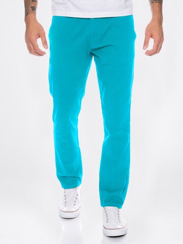 Rock Creek Slim fit Chino Pants in Blue: front