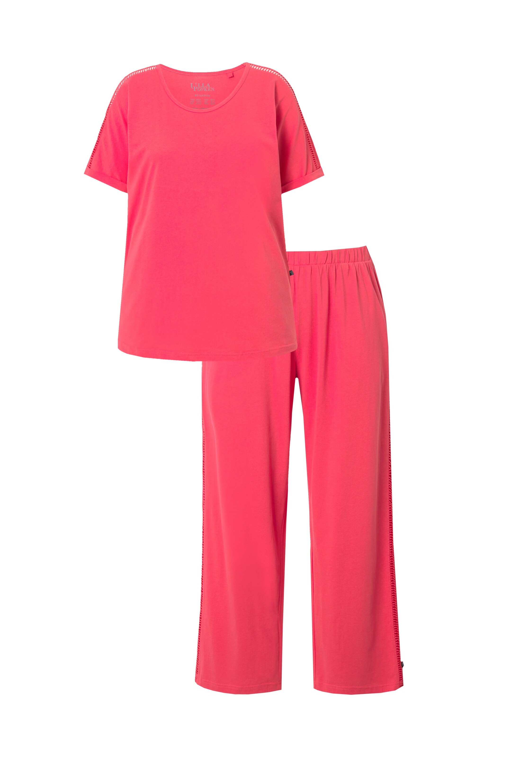 Ulla Popken Pyjama in Pink: Vorderseite