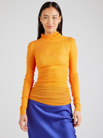 oranžs AMERICAN VINTAGE T-Krekls 'MASSACHUSETTS': no priekšpuses