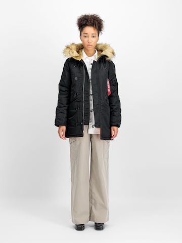 ALPHA INDUSTRIES Winter Jacket 'N3B VF 59' in Black