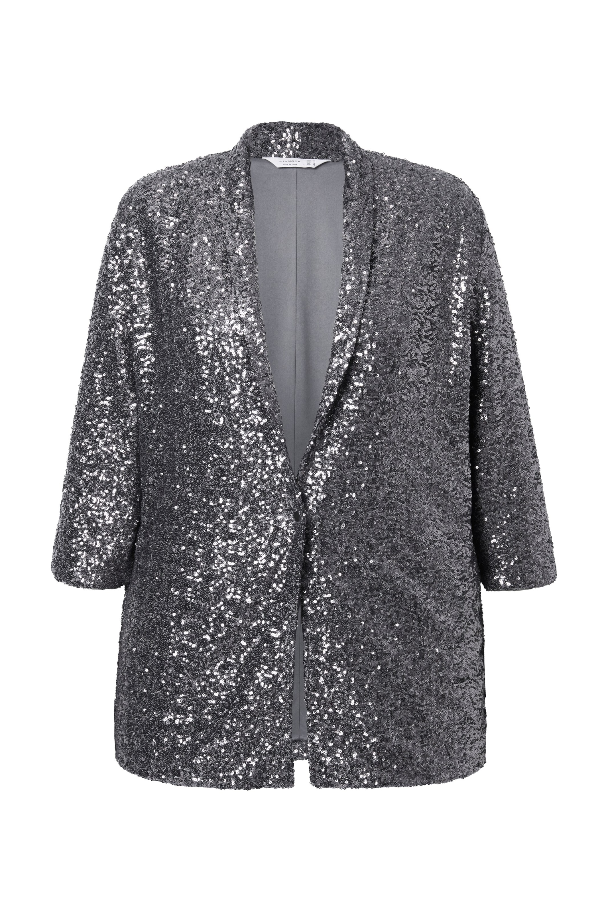 MIAMODA Blazers in Zilver: voorkant