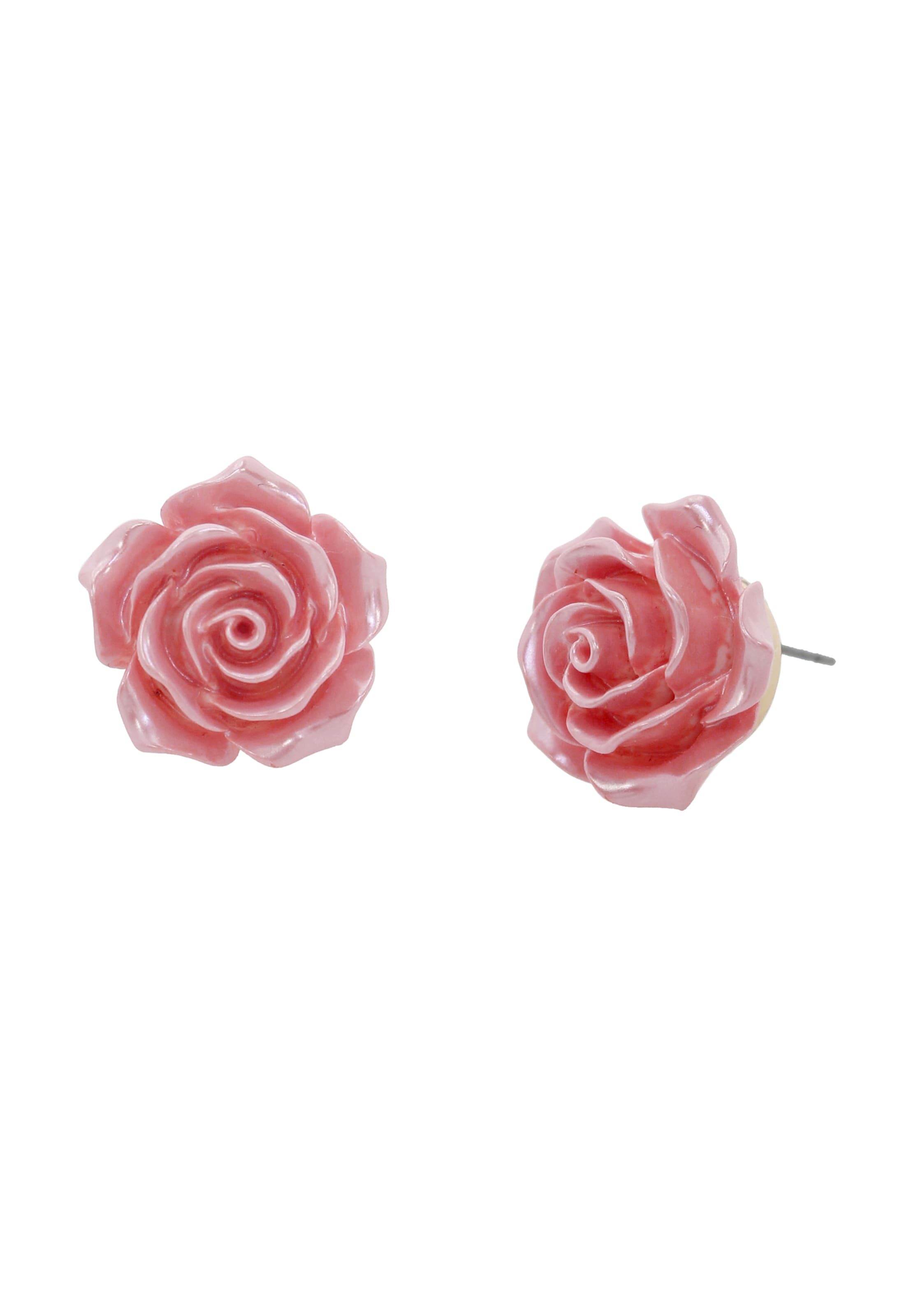 Betsey Johnson Náušnice 'Sweetheart Rose' – pink: přední strana