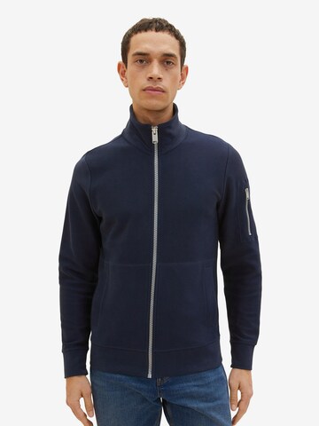 TOM TAILOR Sweatjacke in Blau: predná strana