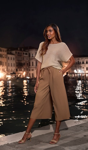 LASCANA Wide Leg Hose in Braun