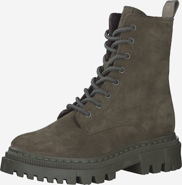 Bottines à lacets Tamaris en vert : devant
