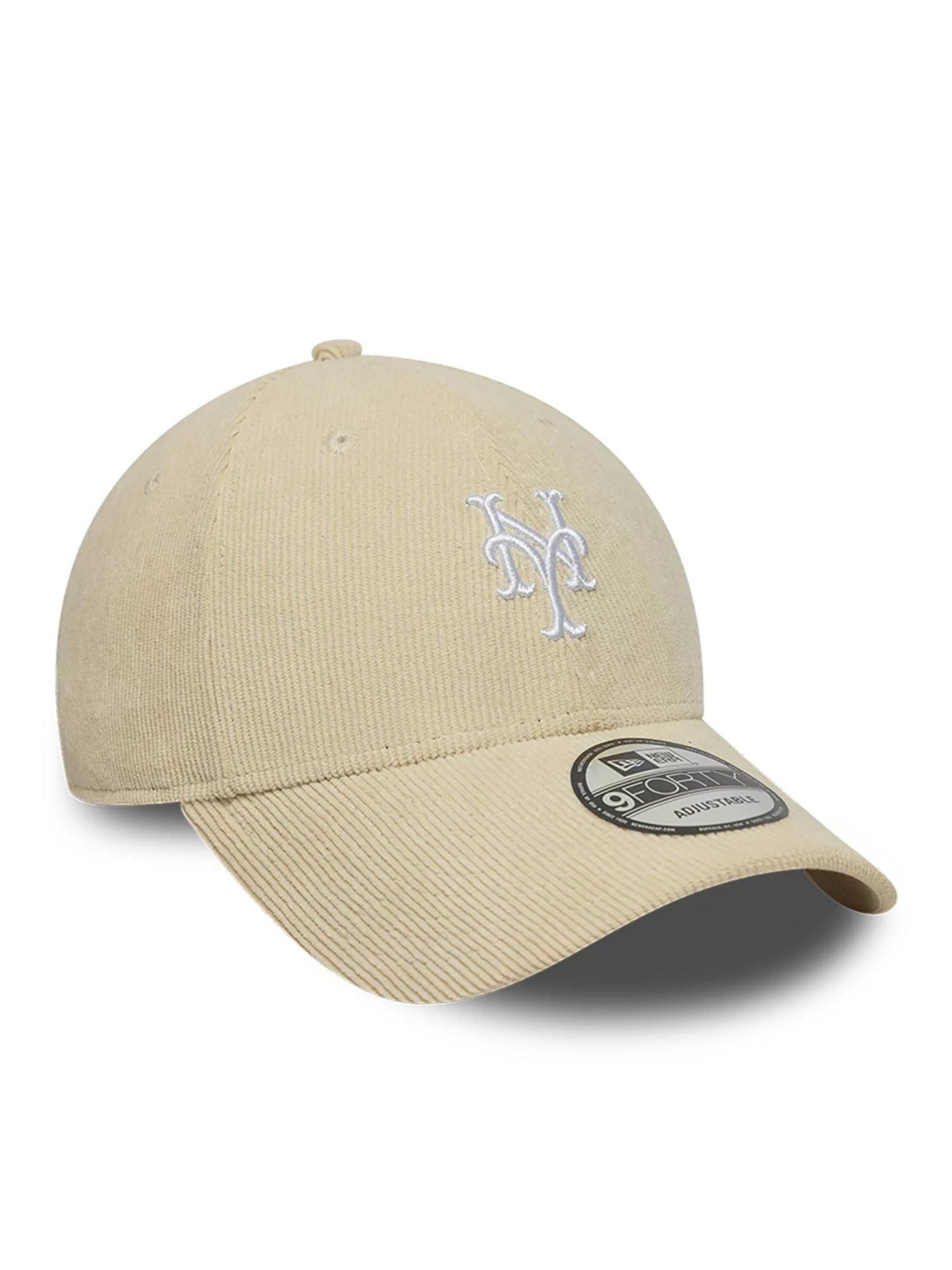 NEW ERA Athletic Cap '9FORTY New York Mets MLB Soft Cord' in Beige