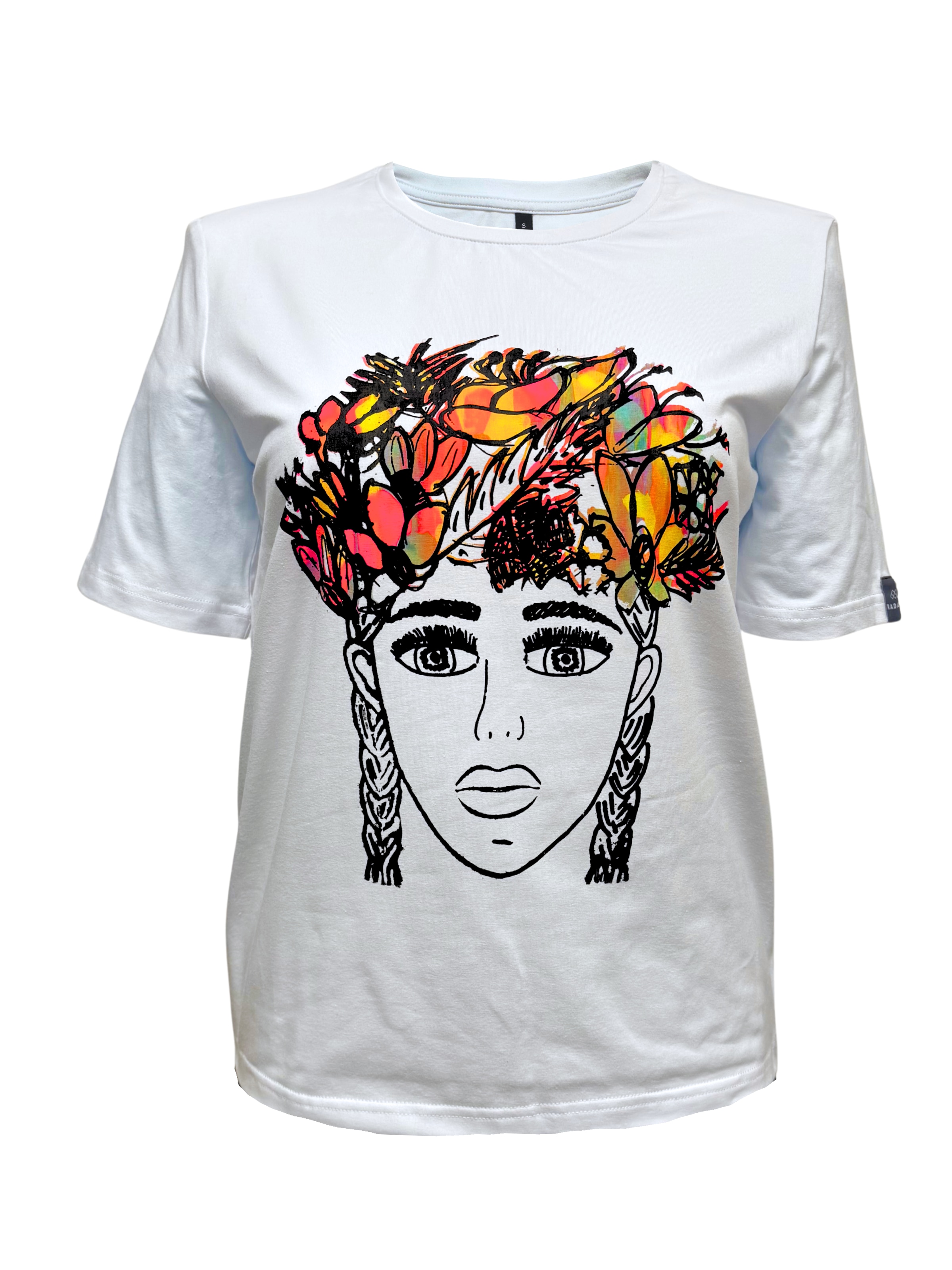 Maglietta 'FLOWER CROWN' di RADADA in bianco