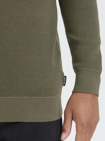 BLEND Sweater ' BHBAAL HALF ZIPP KNIT ' in Green