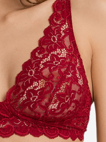 Hanro Triangle Bra ' Moments ' in Red