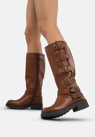 Boots Salinyang en marron