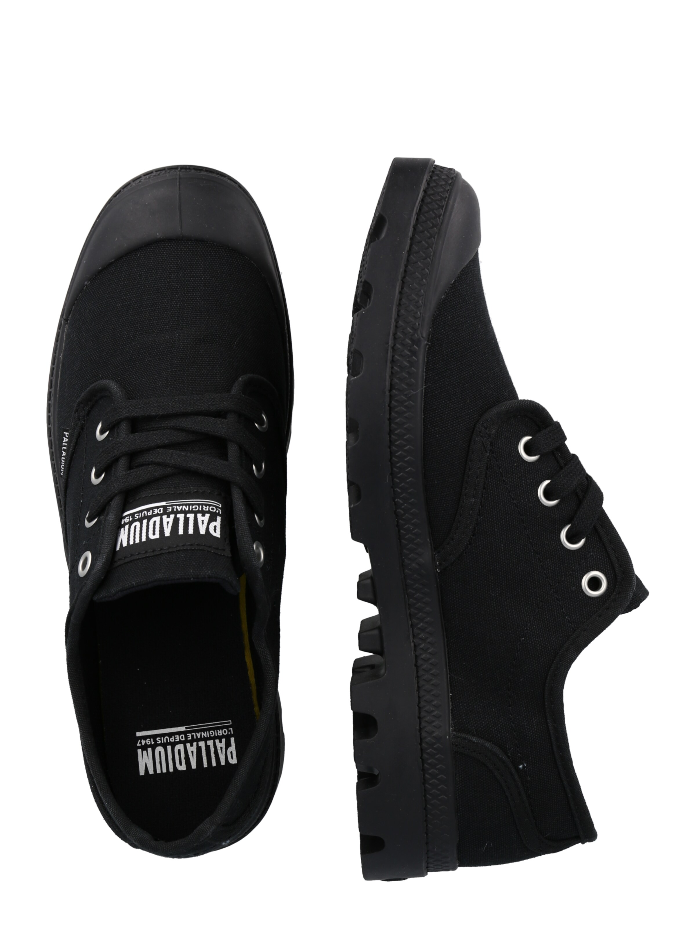 Palladium - Sapatilhas baixas 'Pampa Oxford' em preto