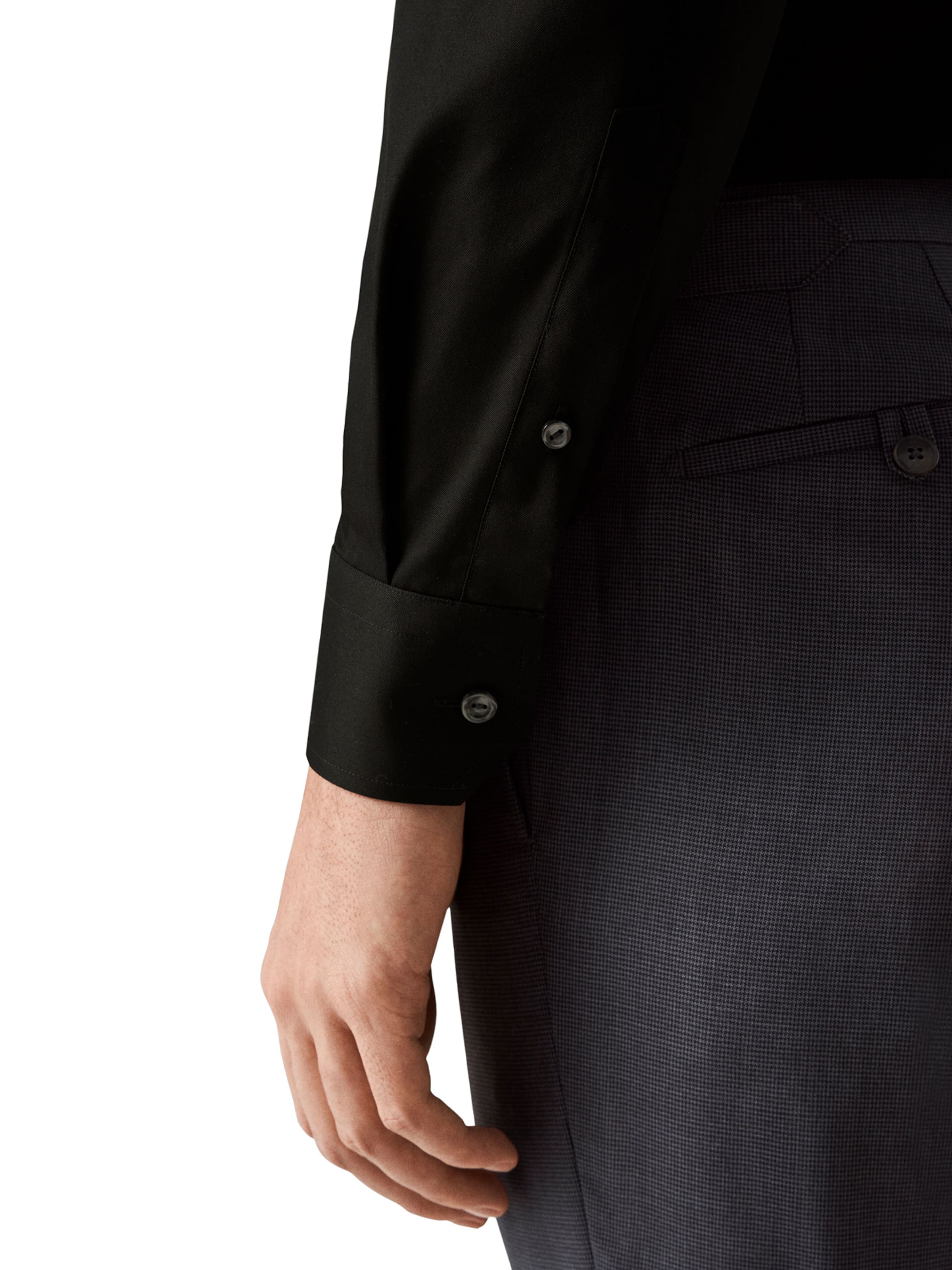 ETON Úzky strih Košeľa - Čierna