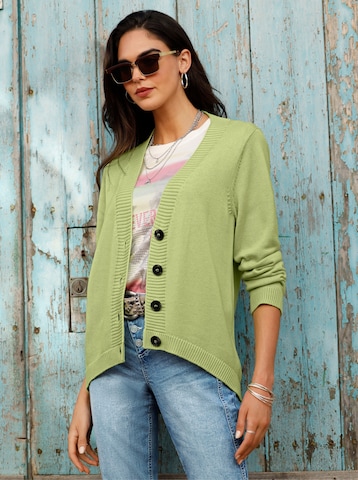 heine Gebreid vest in Groen