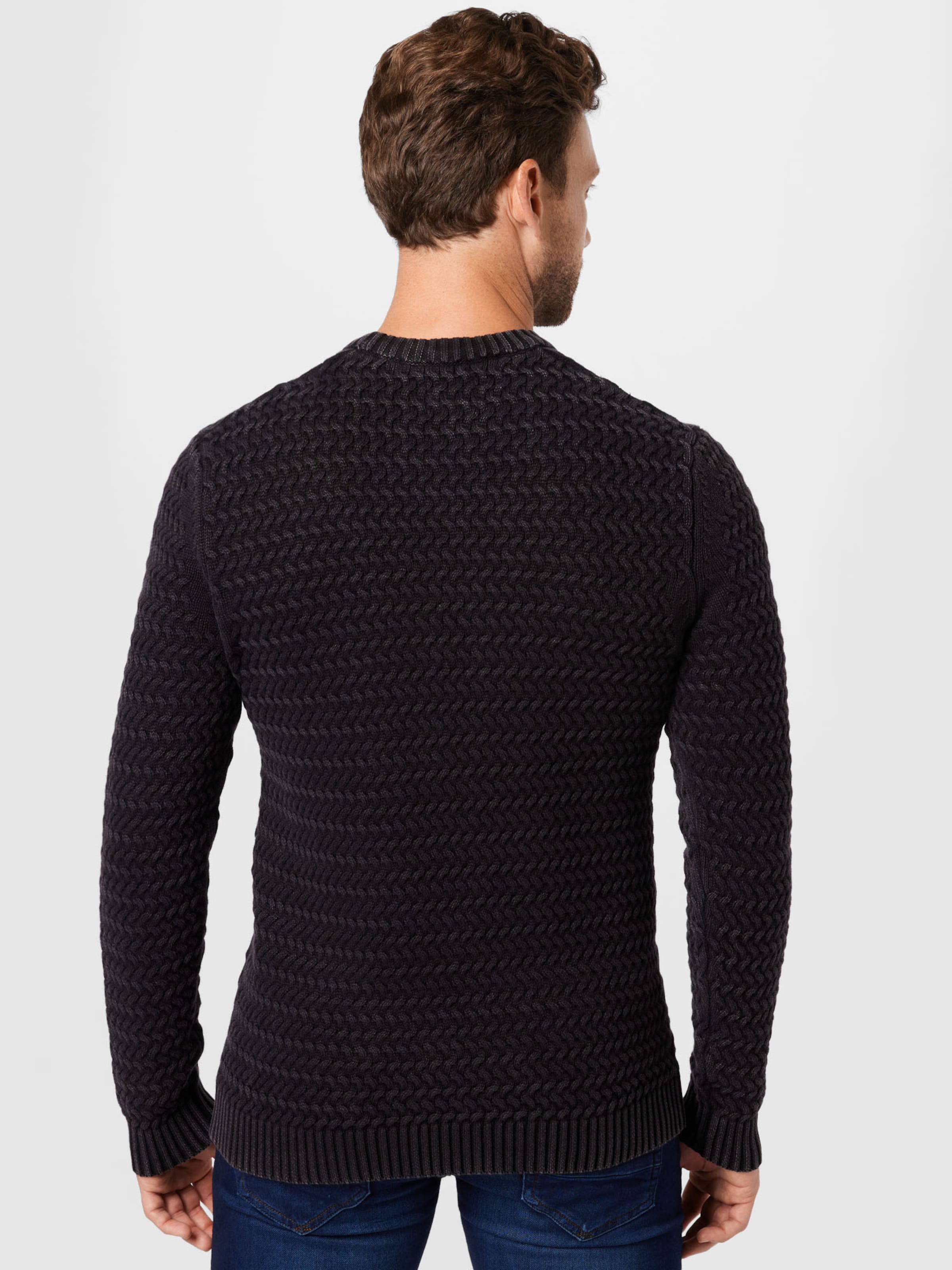 Männer Pullover & Strick Only & Sons Pullover 'WING' in Schwarz - ZF75547