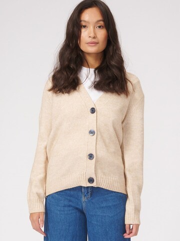 TeeShoppen Knit Cardigan in Beige