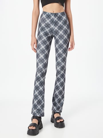 Nasty Gal Flared Trousers in Grey: front