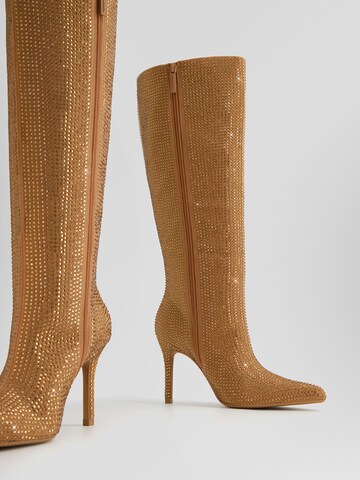 Bottes Bershka en beige