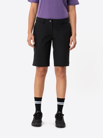VAUDE Slimfit Sportbroek in Zwart: voorkant