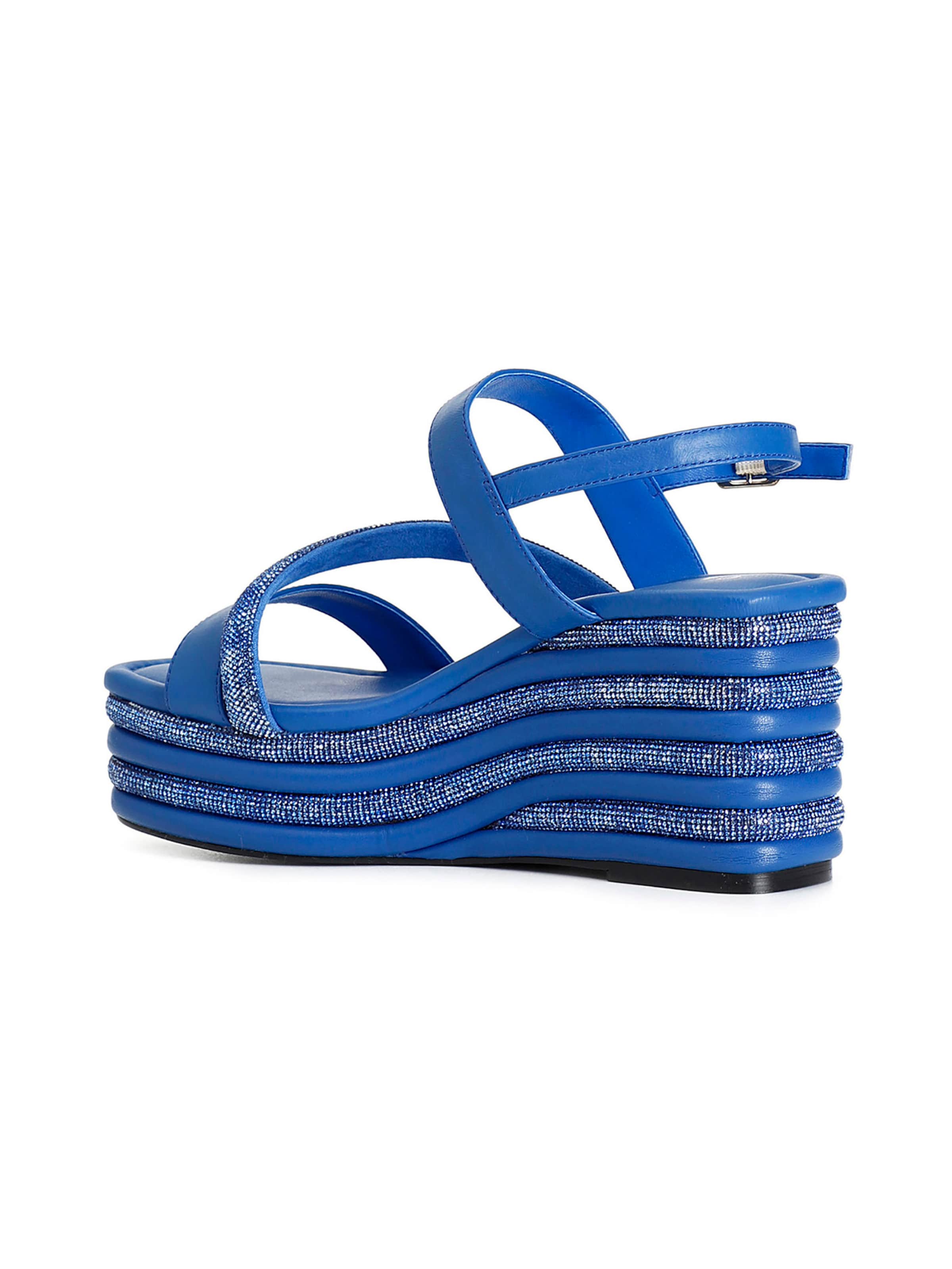 CAFè NOIR Sandalen met riem in Blauw