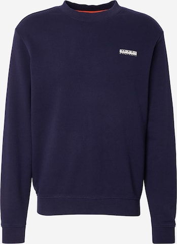 Sweat-shirt NAPAPIJRI en bleu : devant