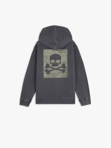 Scalpers Sweatshirt 'Typeskull' i grå