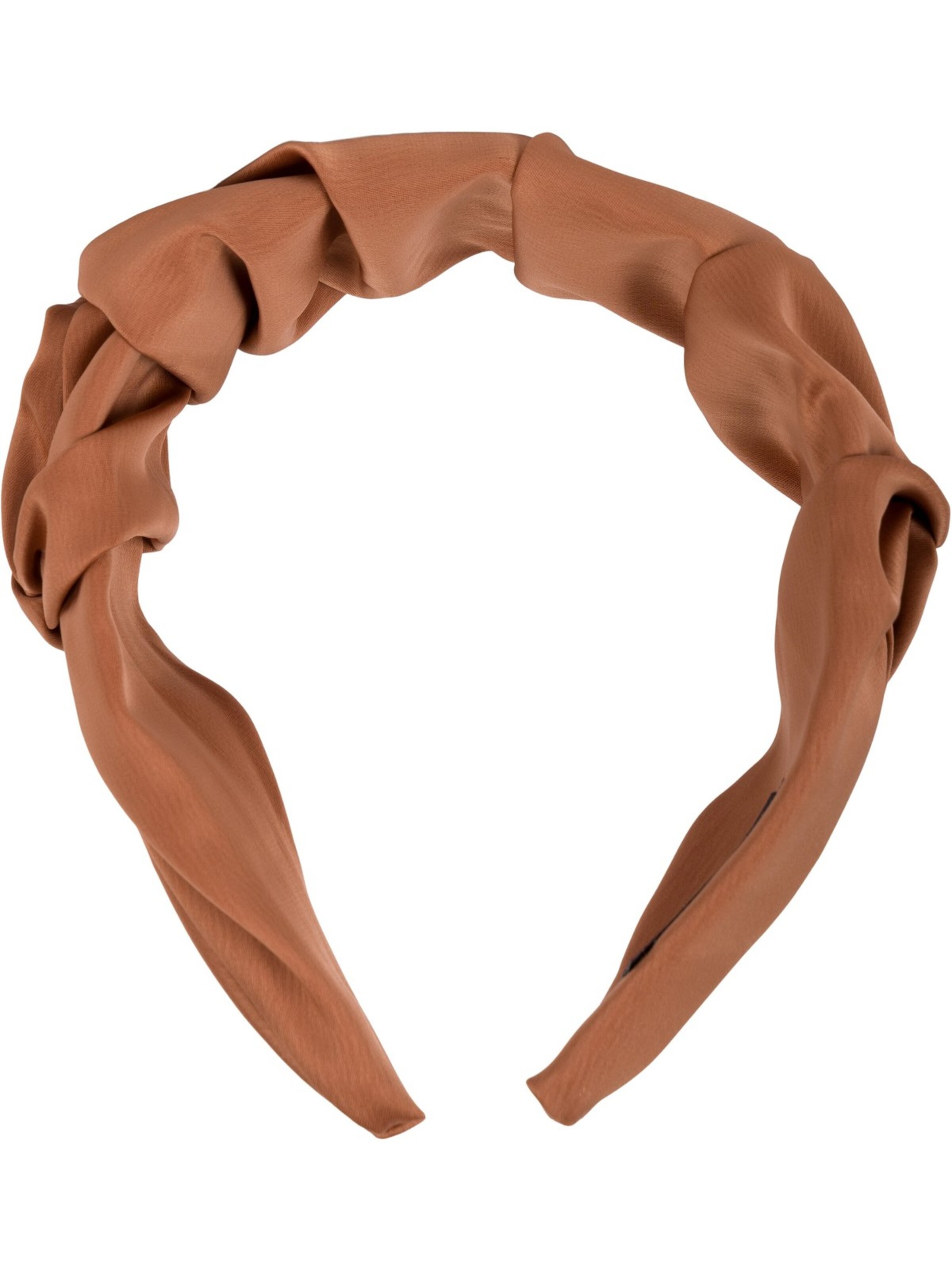 styleBREAKER Hair jewelry 'Haarreif geflochten in Rüschen Optik' in Brown