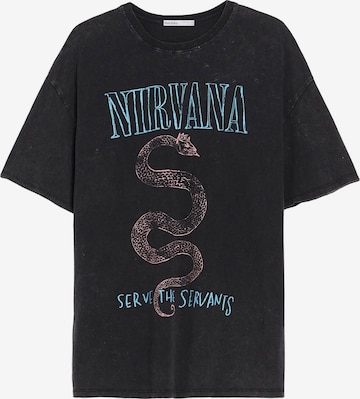 Bershka T-Shirt in Schwarz: predná strana