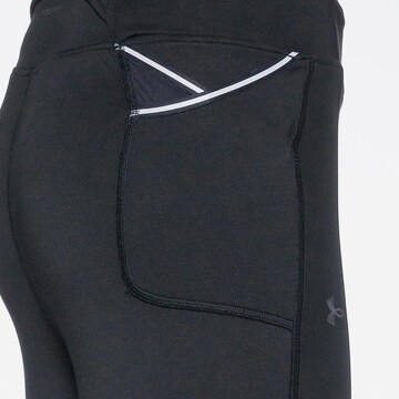 Skinny Pantalon de sport 'Qualifier Cold' UNDER ARMOUR en noir