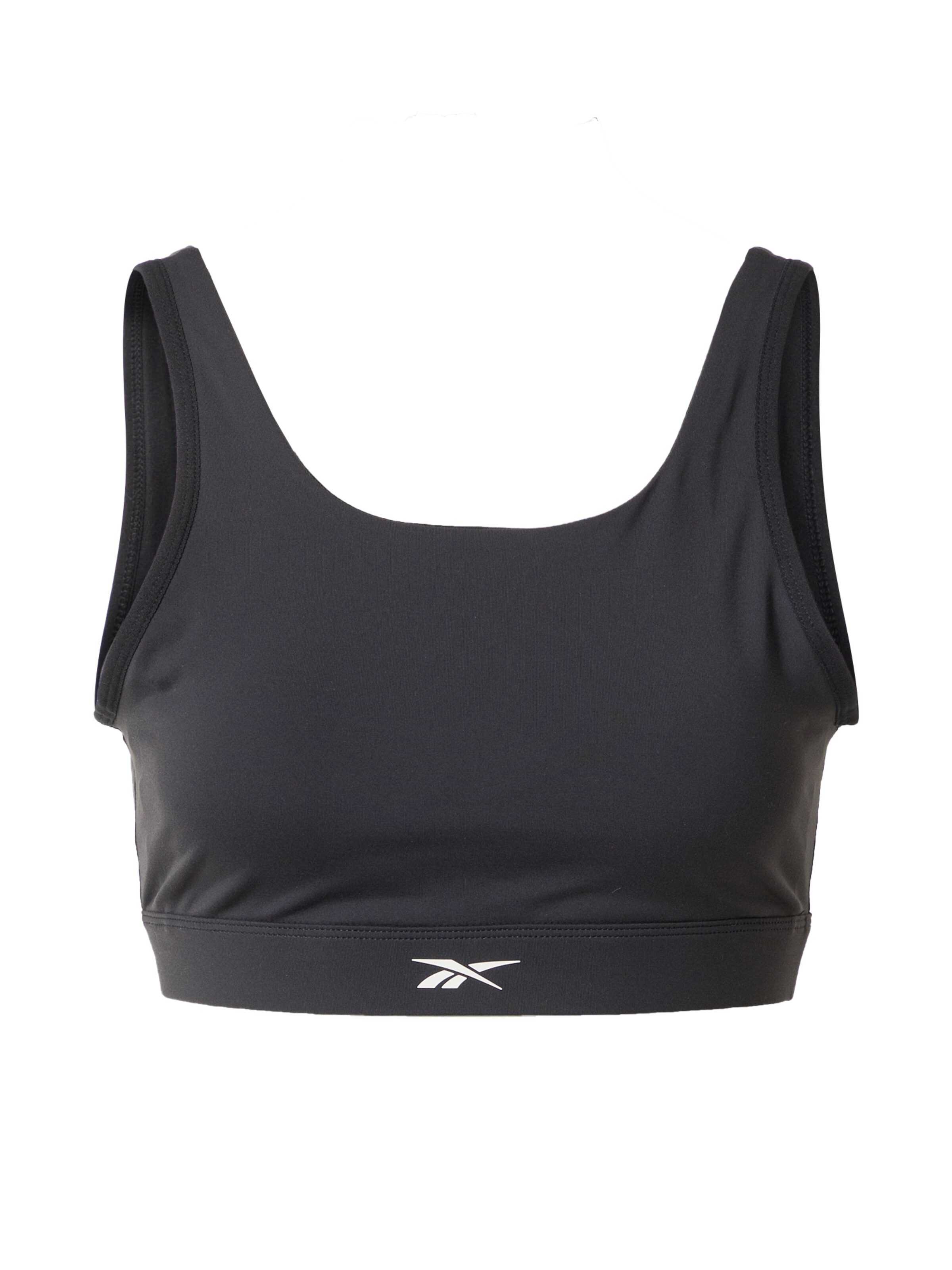 Reebok - Bustier Sujetador deportivo en negro: frente