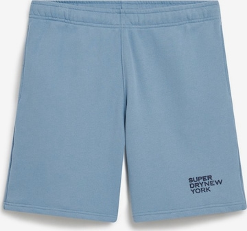 Superdry Loosefit Broek in Blauw: voorkant