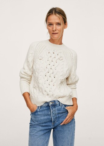 MANGO Sweater 'Odessa' in Beige: front