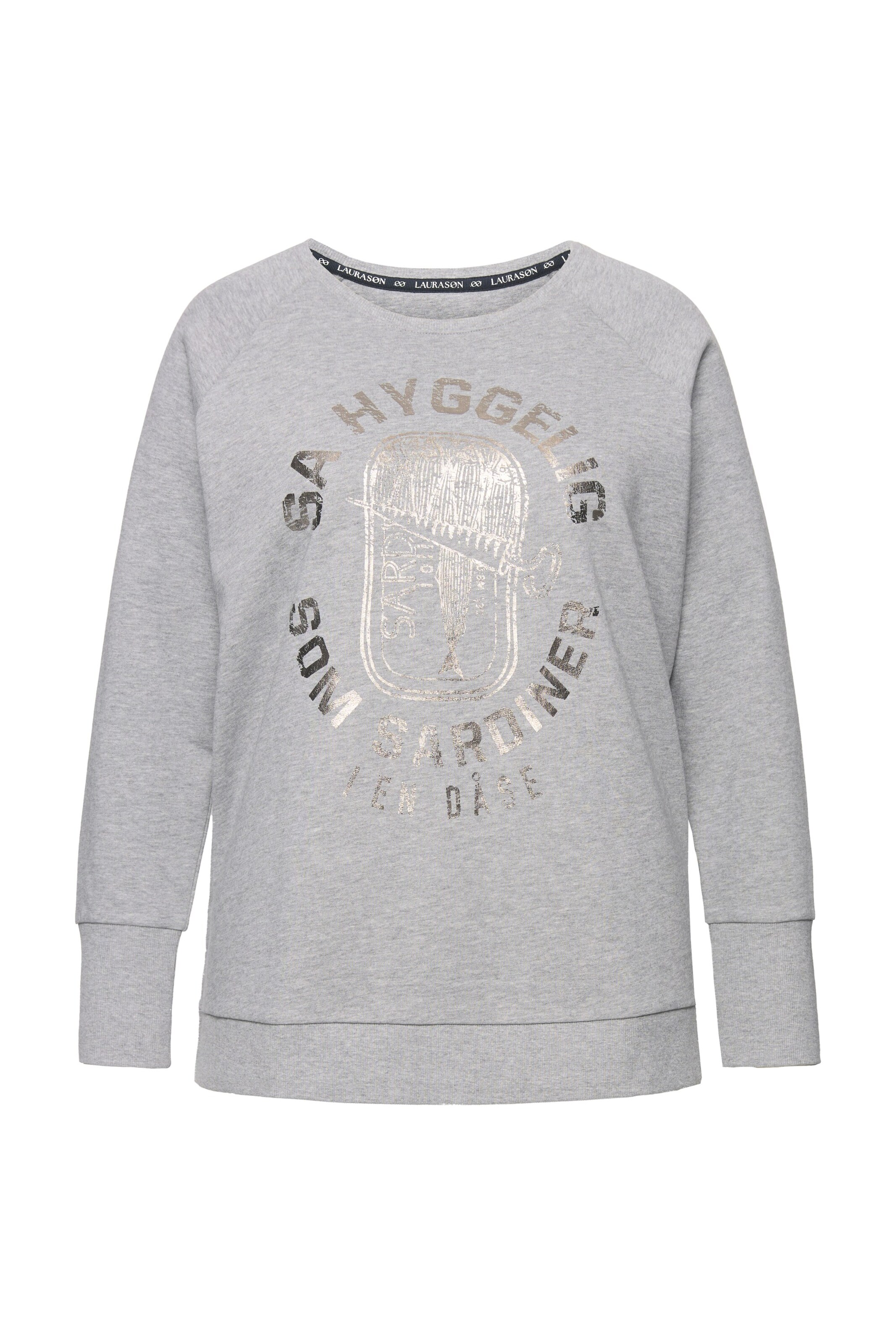 LAURASØN Sweatshirt in Grey: front
